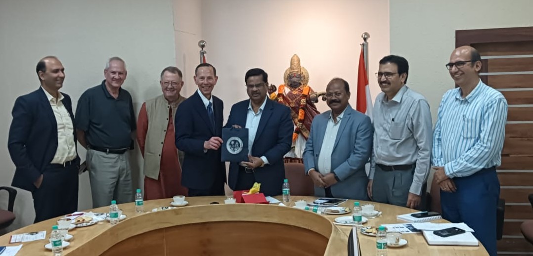 A delegation from the University of San Diego, USA, met with Prof. V. Balakista Reddy, Chairman and Prof. Sriram Venkatesh, Secretary, TGCHE, on 25 June 2026, to explore potential collaborations in faculty development, student mobility, and technology-driven governance.