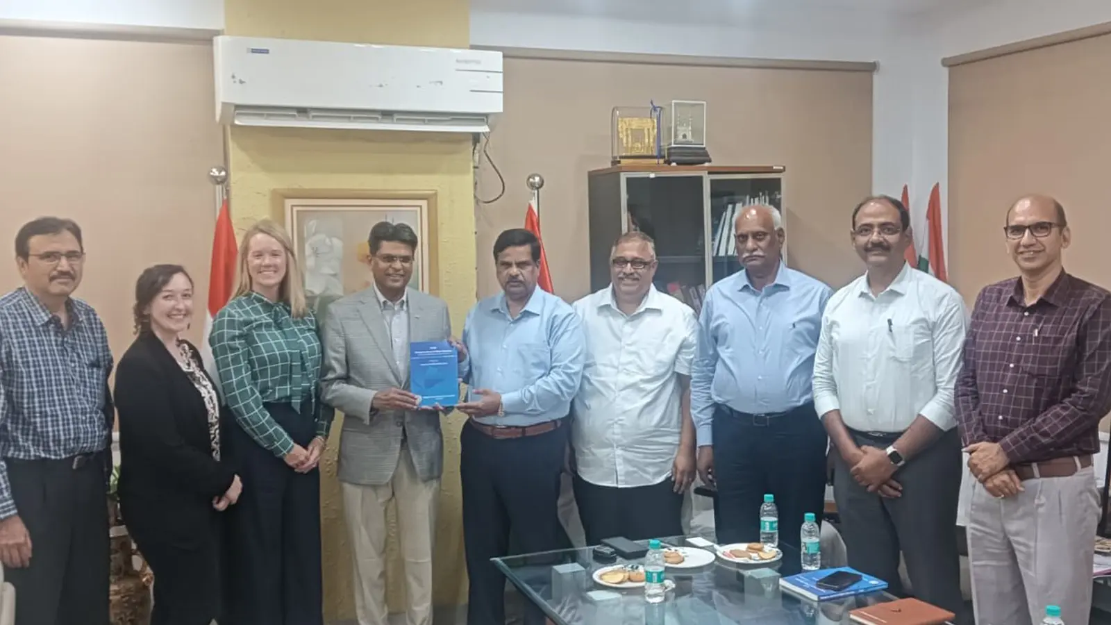 Dr. Aswani K. Volety, Chancellor of University of North Carolina Wilmington, USA visited TGCHE on 16 July 2025, to discuss with Prof. V. Balakista Reddy, Chairman TGCHE, on exploring collaboration with the universities of Telangana.