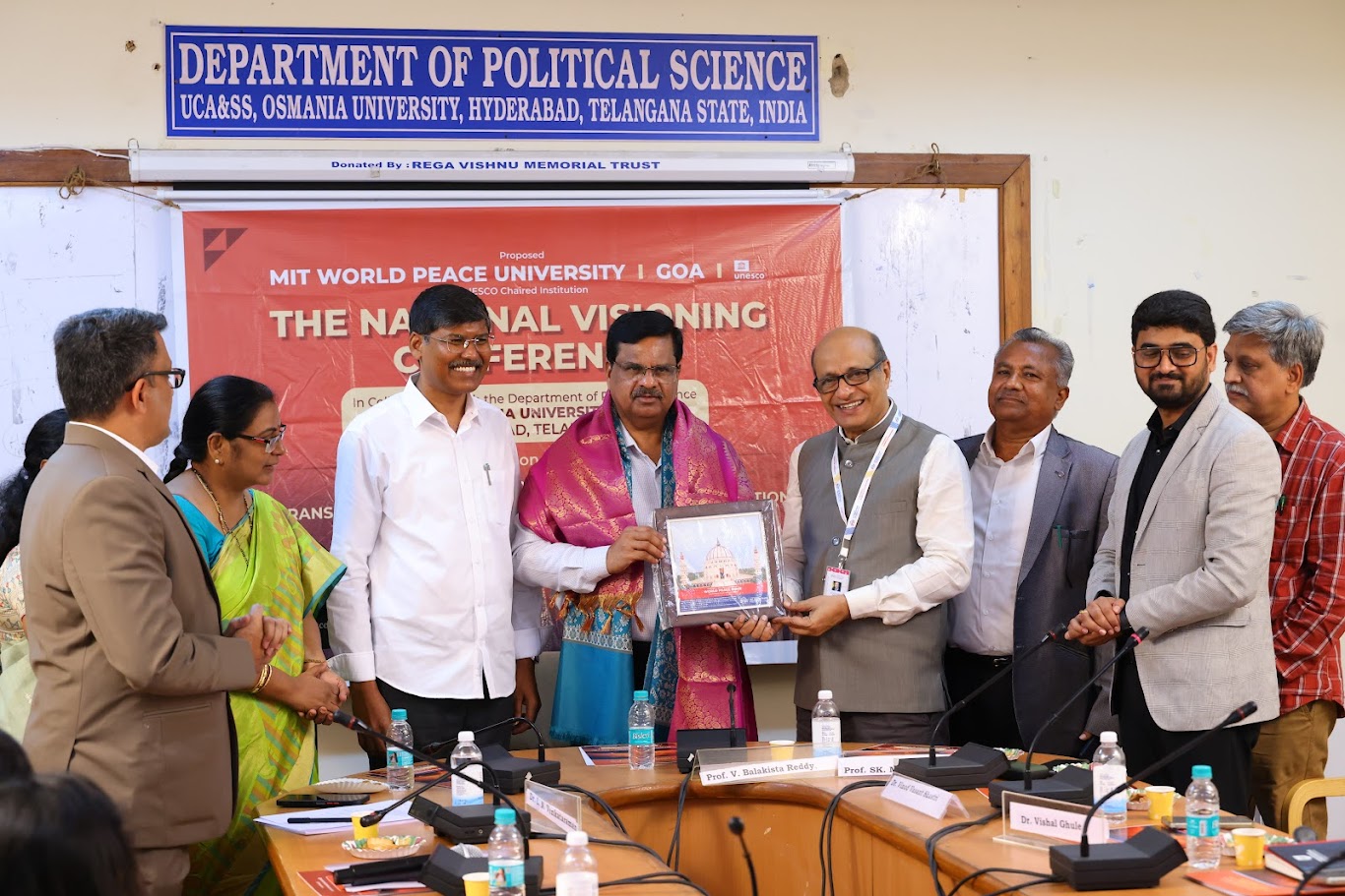 Prof. V. Balakista Reddy, Chairman, TGCHE was the Chief Guest and Prof. SK Mahmood, Vice Chairman-II, TGCHE, the Guest of Honor in a Conference on,  Trans-disciplinary Dialogue on the Future of Education, organized by the MIT World Peace University, Goa & Department of Political Science, Osmania University, Hyderabad, on 18 September 2025.