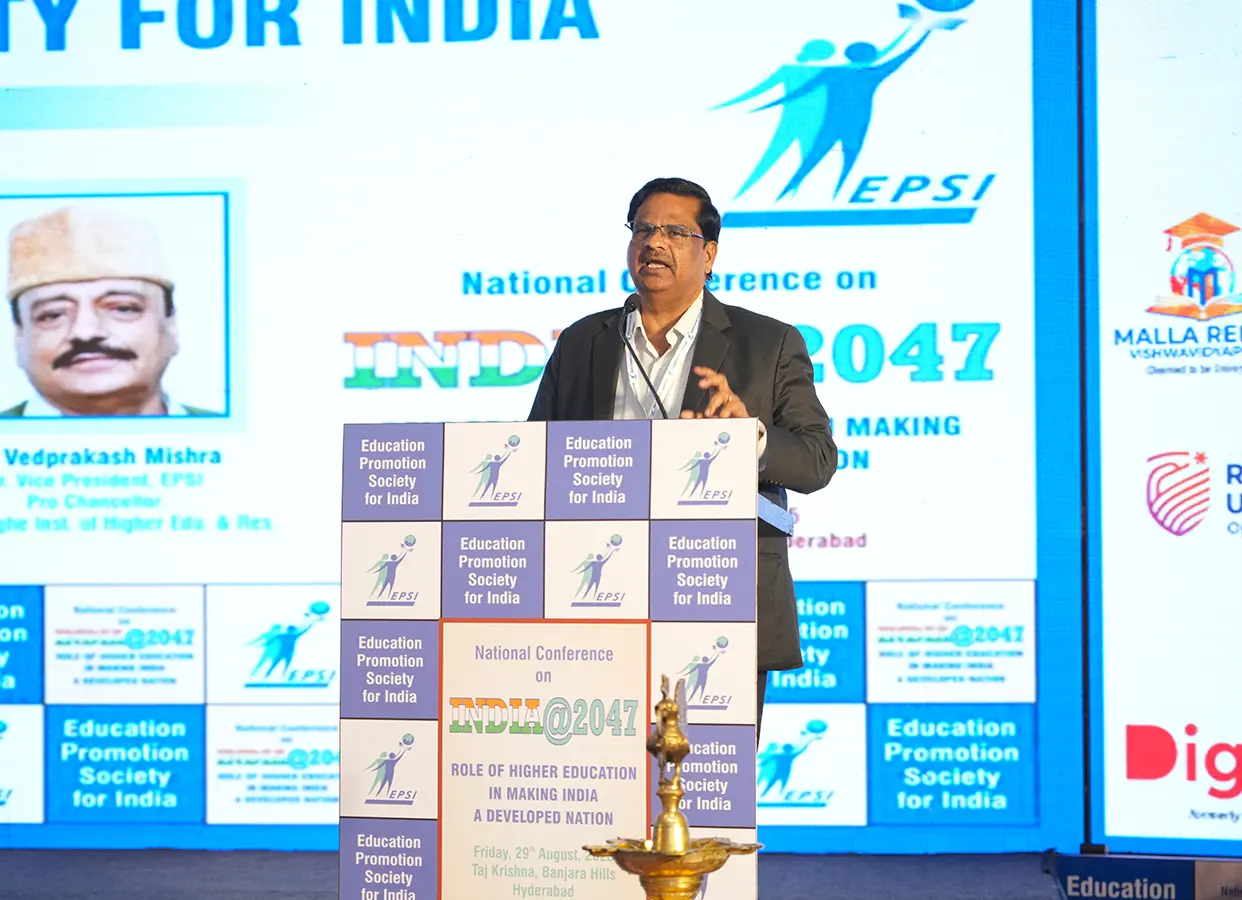Professor Balakista Reddy, Chairman, TGCHE, was the Keynote Speaker in a National Conference on 