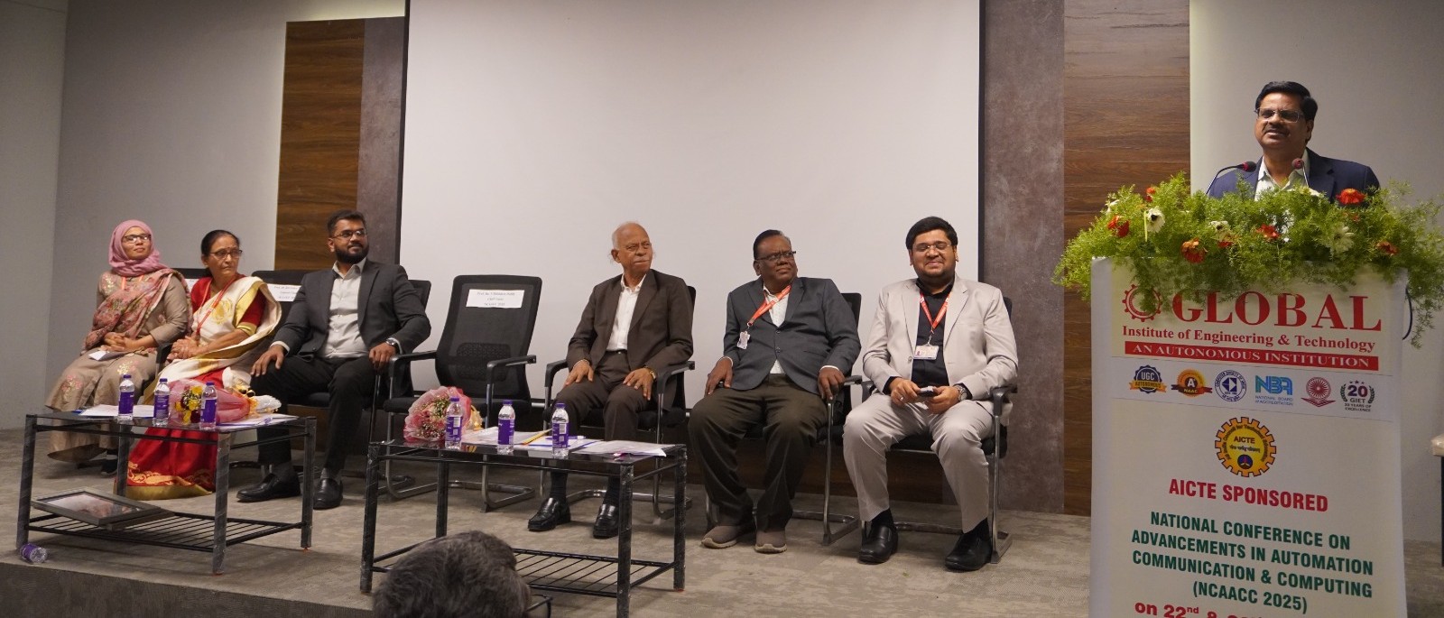 Prof. V. Balakista Reddy, Chairman, TGCHE was the Chief Guest at the National Conference on Advancements in Automation, Communication and Computing, organised by the Global Institute of Engineering and Technology (Autonomous), Hyderabad, on 22 December 2025