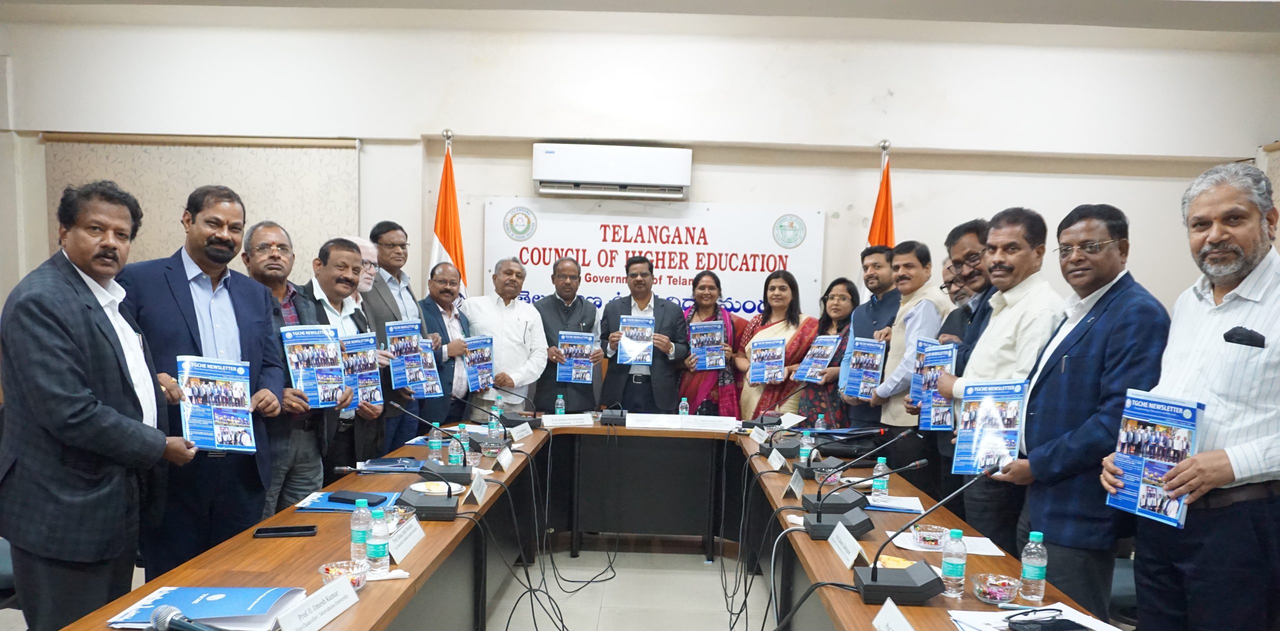 The TGCHE convened a  High-Level meeting of Vice Chancellors of Public Universities to deliberate on a 100-Day Action Plan on 4 February 2026. Dr. Yogita Rana, IAS, Secretary to Government (Education), Smt. A. Sridevasena, IAS, Commissioner of Collegiate and Technical Education, and Mr. Venkatesh Dhotre, Special Secretary (Education Department), attended the meet along with Prof. V. Balakista Reddy, Chairman, Prof. E.Purushotham, Vice-Chairmen - I, Prof.SK.Mahmood, Vice-Chairman - II and Prof. Sriram Venkatesh, Secretary, TGCHE