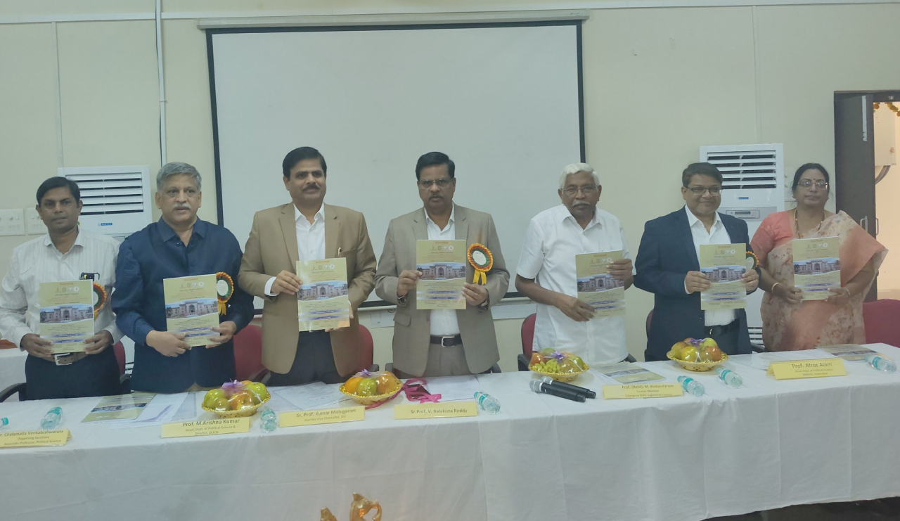 Prof. V. Balakista Reddy, Chairman, TGCHE was the Chief Guest at the inaugural ceremony of the National Conference on 