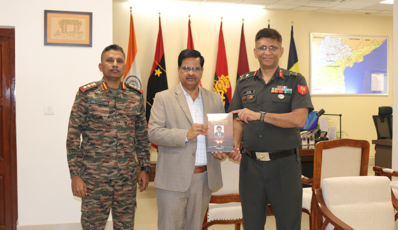 Prof. V. Balakista Reddy, Chairman, TGCHE met Major General Ajay Misra, General Officer Commanding (GOC) of Telangana and Andhra Sub Area (TASA), Secunderabad, on 8 April 2026, to discuss the prospects of UG and PG programs in Defence Studies at some universities