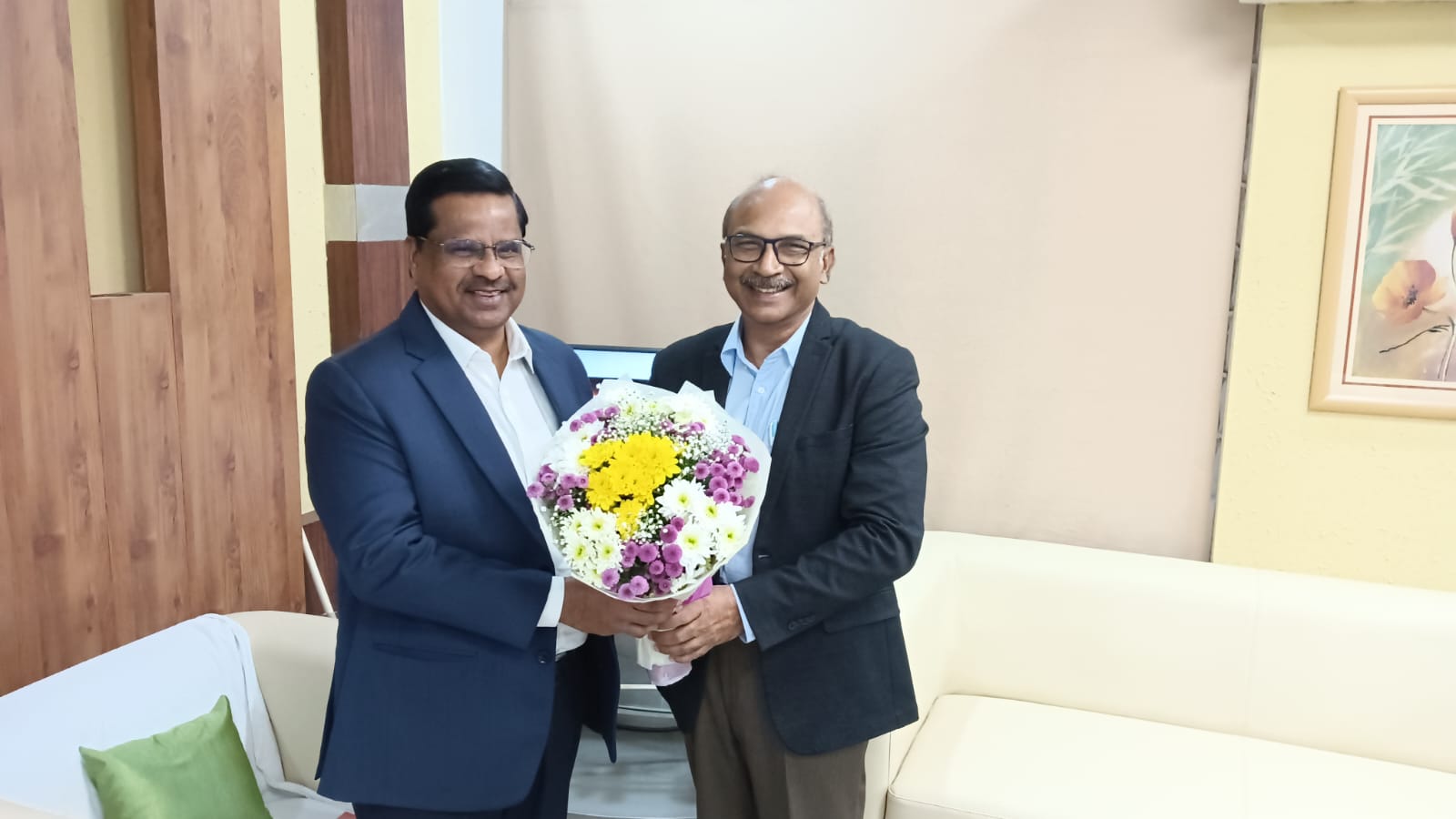Prof. K.Madhu Murthy, Chairman, APSCHE meets Prof. V. Balakista Reddy, Chairman, TGCHE to discuss future collaborations in Higher Education