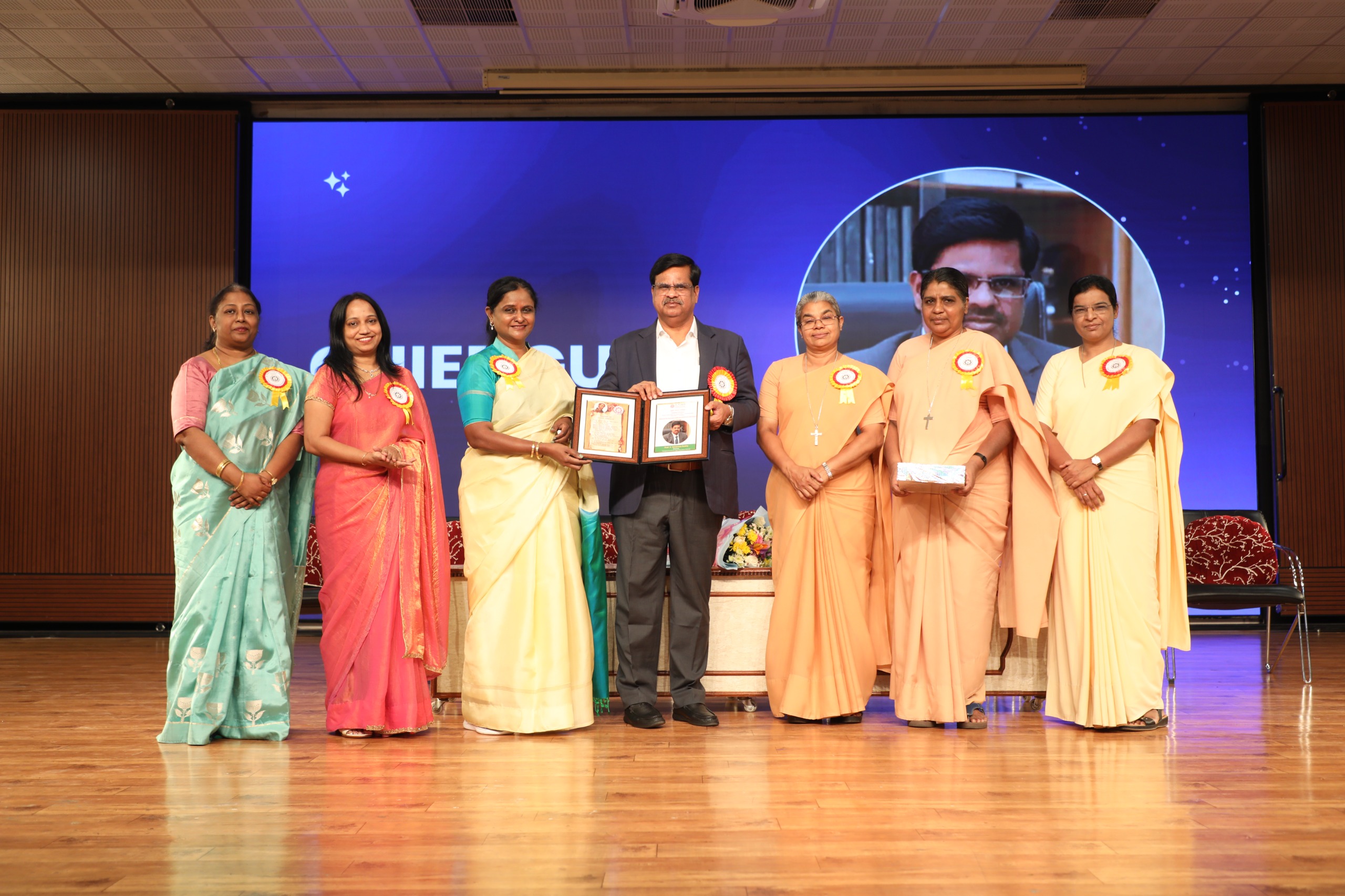 Prof. V. Balakista Reddy, Chairman, TGCHE, was the Chief Guest in a National Seminar on 